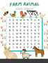 Farm Animal Word Search : Farm Life and Animals Word Search Puzzles for Adults by Personaldev Book - Paperback