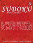 Sudoku For Adults : 10 Minutes Recharge... Easy To Medium To Hard Sudoku Puzzles by Laughlin Tyson Laughlin - Paperback