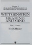 Wittgenstein: Meaning and Mind : Meaning and Mind, Volume 3 of an Analytical Commentary on the Philosophical Investigations, Part I: Essays