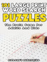 101 Large Print Word Search Puzzles - The Brain Game For Adults And Kids by Brain Trainer - Paperback