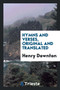 Hymns and Verses, Original and Translated