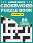 Crossword Puzzle Book For Adults : Large Print Crossword Book For Adults & Seniors With Supplying 80 Puzzles And Solutions by Peterpuzzle Publication - Paperback