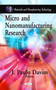 Micro & Nanomanufacturing Research by J Paulo Davim - Hardback
