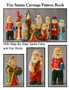 Ten Santas Carvings Pattern Book by R M Scott - Paperback