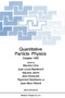 Quantitative Particle Physics : Proceedings of a NATO ASI Held in Cargese, France, July 20-August 1, 1992 : v. 311 by Maurice Levy - Hardback