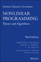 Solutions Manual to accompany Nonlinear Programming : Theory and Algorithms by Mokhtar S. Bazaraa - Paperback