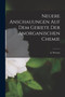 Neuere Anschauungen auf dem Gebiete der Anorganischen Chemie by A Werner - Paperback