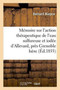 Memoire Sur l'Action Therapeutique de l'Eau Sulfureuse Et Iodee d'Allevard, Pres Grenoble Isere 1855 by Bernard Niepce - Paperback