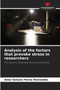 Analysis of the factors that provoke stress in researchers by Aime Samara Flores Hernandez - Paperback