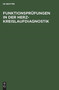 Funktionsprufungen in der Herz-Kreislaufdiagnostik by No Contributor - Hardback