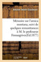 Memoire Sur l'Arnica Montana, Suivi de Quelques Remontrances A M. Le Professeur Fonssagrives by Antoine Imbert-Gourbeyre - Paperback