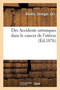 Des Accidents Uremiques Dans Le Cancer de l'Uterus by Georges Boudin - Paperback