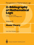 -Bibliography of Mathematical Logic : Model Theory by Heinz-Dieter Ebbinghaus - Paperback