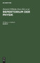 Repertorium Der Physik. Band 8 by W Beetz - Hardback