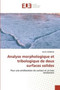 Analyse morphologique et tribologique de deux surfaces solides by Bachir Kerboua - Paperback