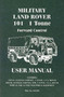 Land Rover Military 101 1 Tonne Handbook by Brooklands Books Ltd - Paperback