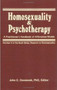 A Guide to Psychotherapy With Gay and Lesbian Clients by John C. Gonsiorek - Hardback