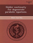 Holder Continuity for Degenerate Parabolic Equations by Tara Lynn Hagena - Paperback
