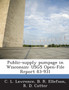 Public-Supply Pumpage in Wisconsin : Usgs Open-File Report 83-931 by Paul F Cox - Paperback