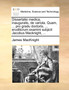 Dissertatio medica, inauguralis, de variola. Quam, ... pro gradu doctoris, ... eruditorum examini subjicit Jacobus Macknight, ... by James Macknight - Paperback