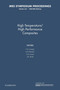 High Temperature/High Performance Composites: Volume 120 by F.D. Lemkey - Paperback