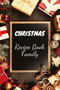 Christmas Recipe Book Family