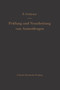 Prufung und Verarbeitung von Arzneidrogen : Erster Band Chemische Prufung by Fritz Gstirner - Paperback