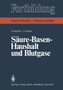 Saure-Basen-Haushalt und Blutgase by D. Seybold - Paperback
