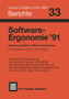 Software-Ergonomie '91 : Benutzerorientierte Software-Entwicklung by Ackermann - Paperback