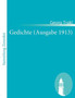Gedichte (Ausgabe 1913) by Georg Trakl - Paperback