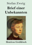 Brief einer Unbekannten (Grossdruck) by Stefan Zweig - Paperback