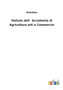 Statuto dell Accademia di Agricoltura arti e Commercio by Anonimo - Paperback