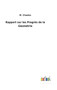 Rapport sur les Progres de la Geometrie by M Chasles - Hardback