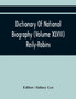 Dictionary Of National Biography (Volume Xlviii) Reily-Robins by Sidney Lee - Paperback