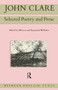 John Clare : Selected Poetry and Prose by John Clare - Paperback