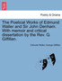 The Poetical Works of Edmund Waller and Sir John Denham. with Memoir and Critical Dissertation by the REV. G. Gilfillan. by Edmund Waller - Paperback
