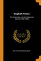 English Poems : The Restoration and the Eighteenth Century (1660-1800) by Walter Cochrane Bronson - Paperback
