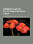 Germany and Its Evolution in Modern Times by Henri Lichtenberger - Paperback