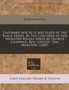 Eastward Hoe as It Was Playd in the Black-Friers. by the Children of Her Maiesties Reuels. Made by George Chapman. Ben : Ionson. Ioh: Marston. (1605) by John Marston - Paperback