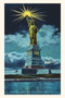 Vintage Journal Statue of Liberty at Night, New York Harbor by Found Image Press - Paperback