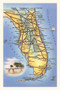 Vintage Journal Map of Florida by Found Image Press - Paperback