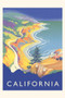Vintage Journal California Travel Poster by Found Image Press - Paperback