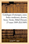 Catalogue d'Estampes Anciennes Principalement de l'Ecole Francaise Du Xviiie Siecle : Eaux-Fortes Modernes, Dessins Et Livres, Gravures En Lots. Vente, Hotel Drouot, 23 Mars 1889 by Jules Bouillon - Paperback