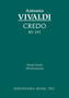 Credo, RV 591 : Vocal score by Antonio Vivaldi - Paperback