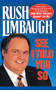 See, I Told You So by Limbaugh Rush Limbaugh - Paperback