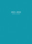 2021-2022 Monthly Planner : Large Two Year Planner with Blue Cover (Hardcover)
