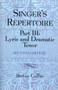 The Singer's Repertoire, Part III : Lyric and Dramatic Tenor by Berton Coffin - Paperback