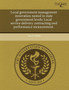 Local Government Management Innovation Nested in State Government Levels: Local Service Delivery Contracting and Performance Measurement