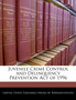 Juvenile Crime Control and Delinquency Prevention Act of 1996