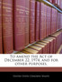 To Amend the Act of December 22, 1974, and for Other Purposes.